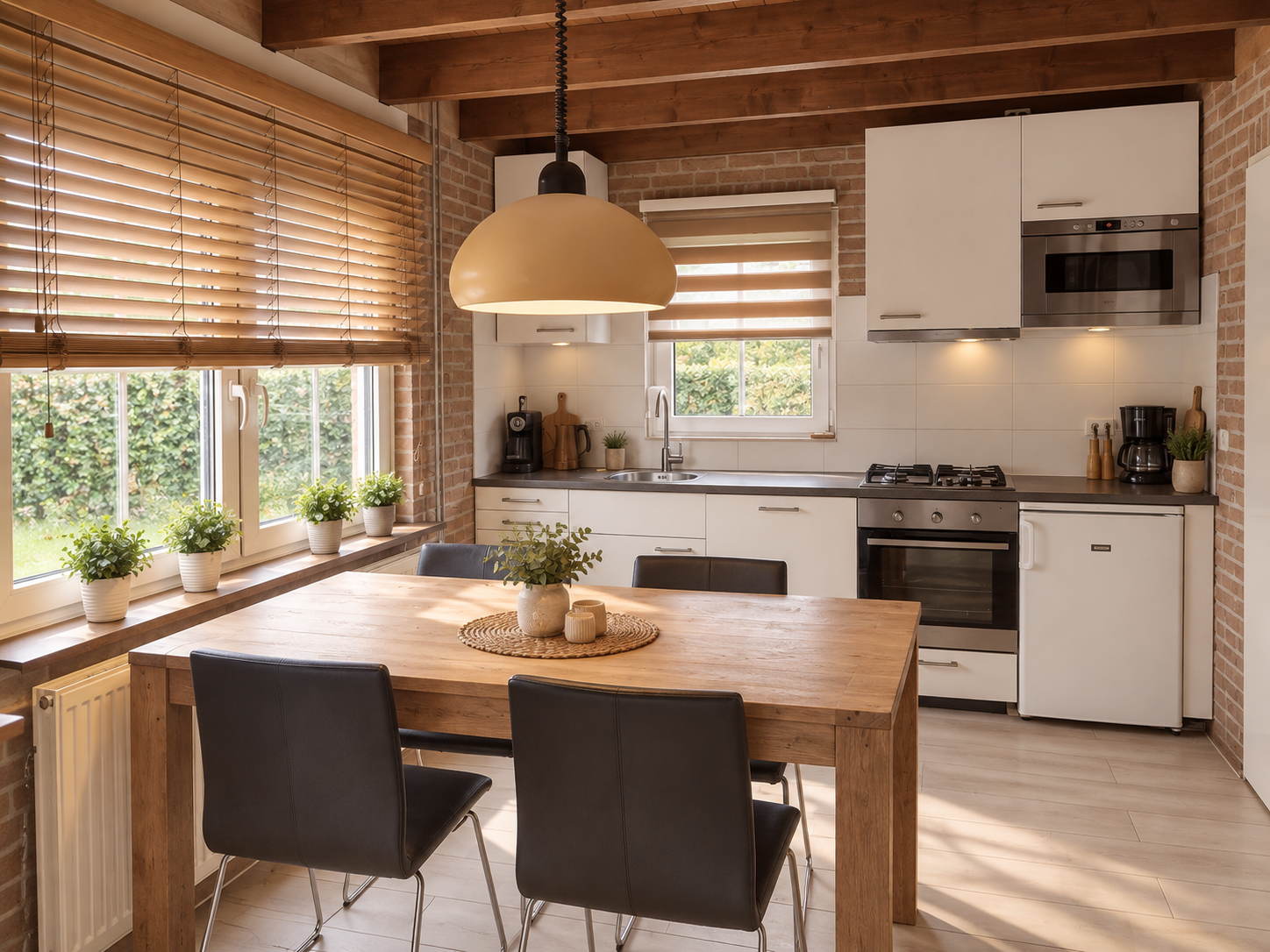Eetkamer van Schouwshuisje